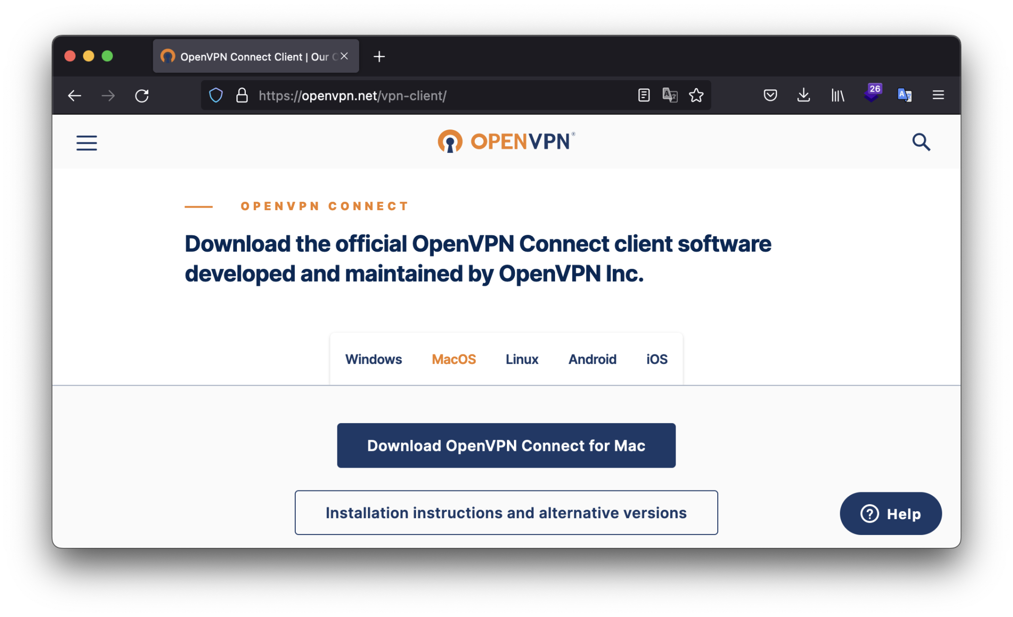 Free OpenVPN safe logo